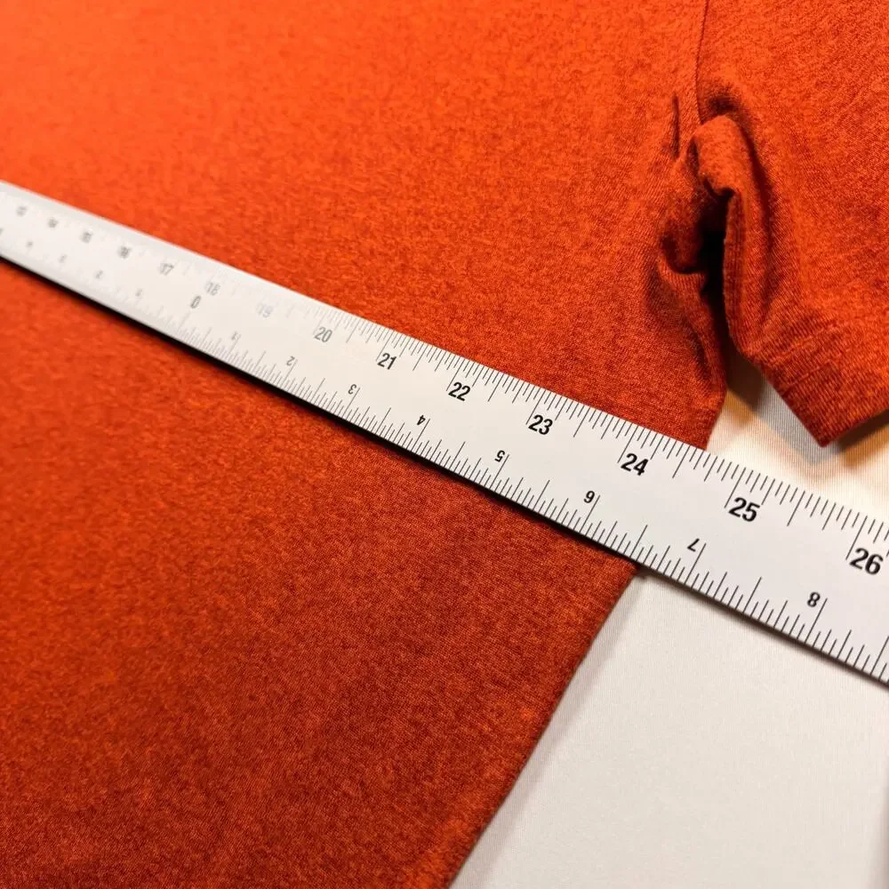 Nike Dri-FIT Heathered Orange Training Short Sleeve T Shirt Mens Size XXL